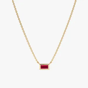 Dainty Ruby Necklace, Teresa