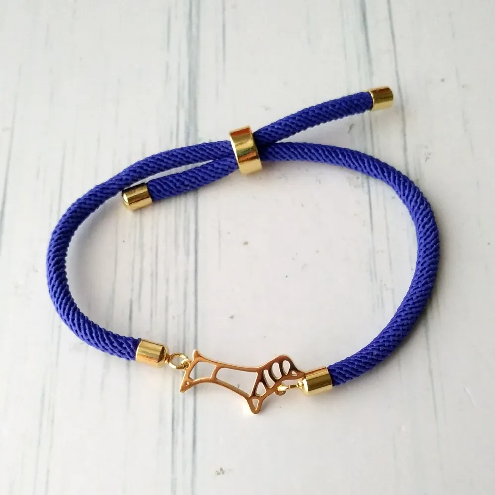 Dani Dachshund Corded Slider Bracelet