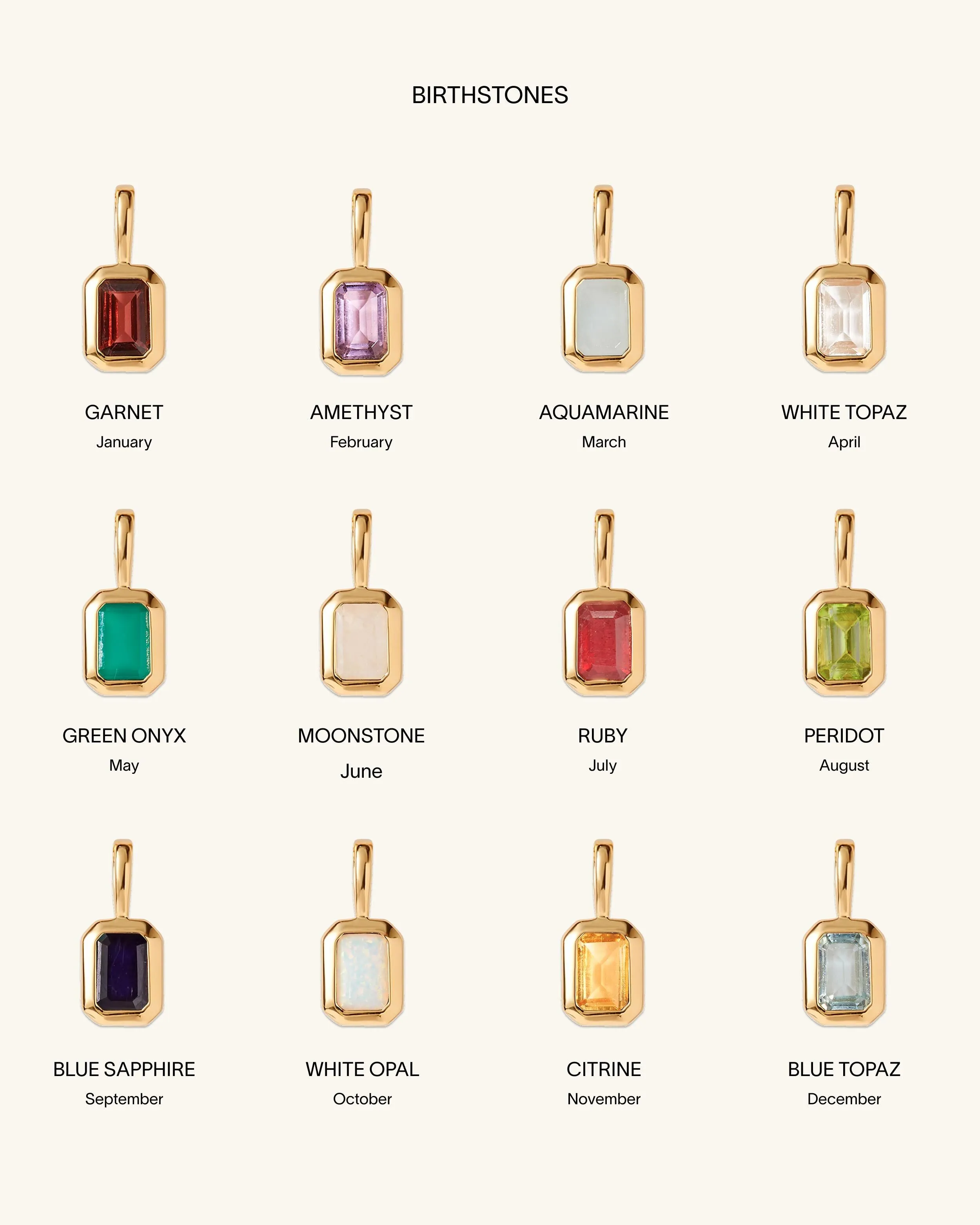 Deco Ruby July Birthstone Necklace