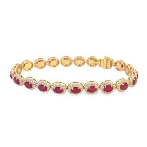 Diamond and Ruby Bracelet