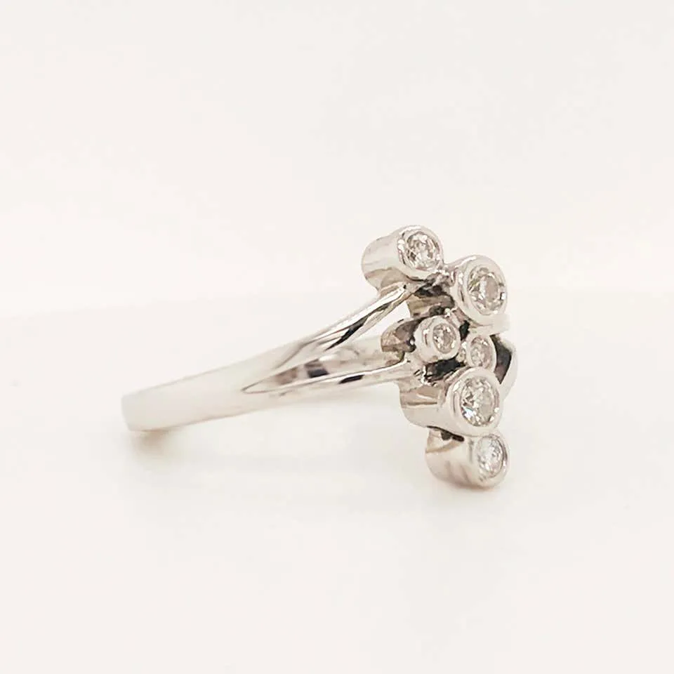 Diamond Bezel Bubble Ring