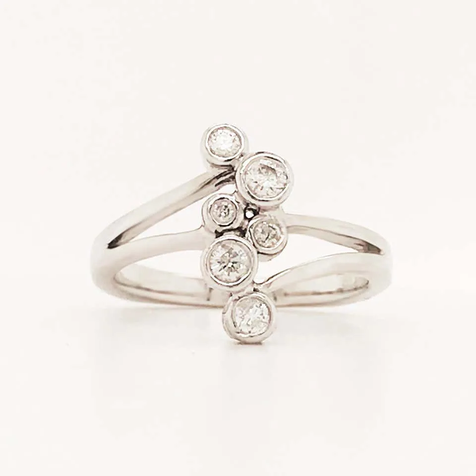 Diamond Bezel Bubble Ring