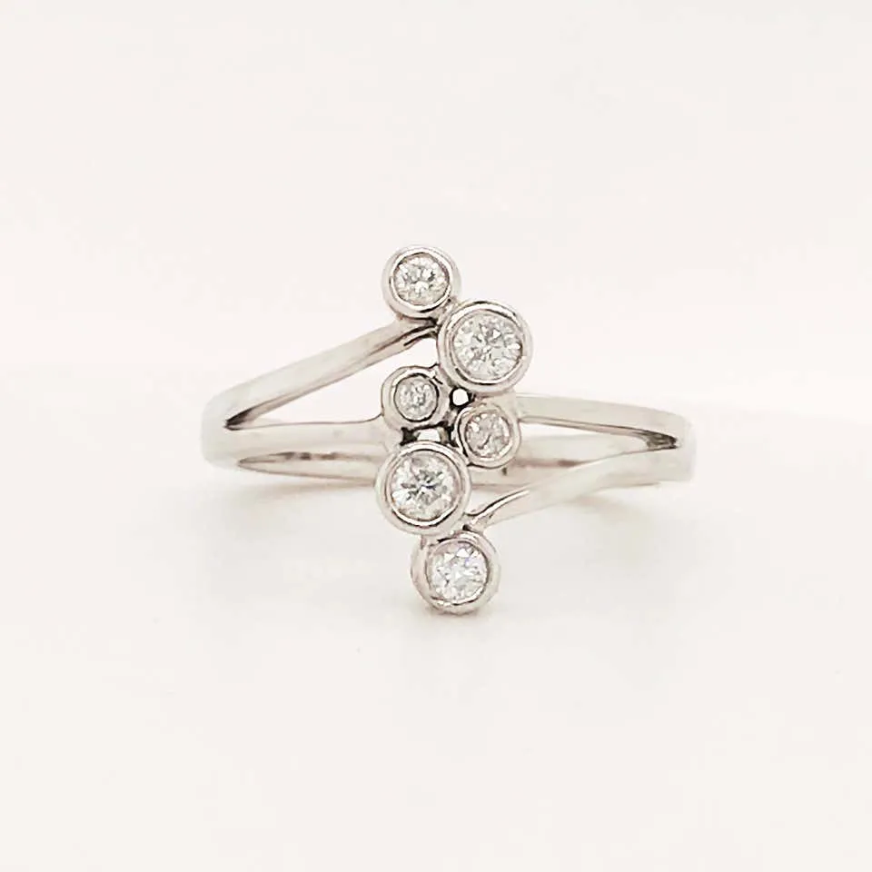 Diamond Bezel Bubble Ring