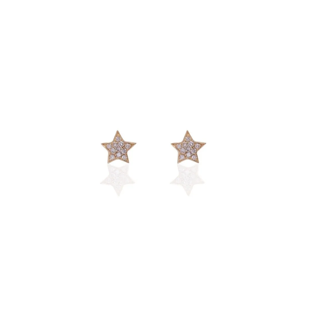 Diamond Star Earring Studs