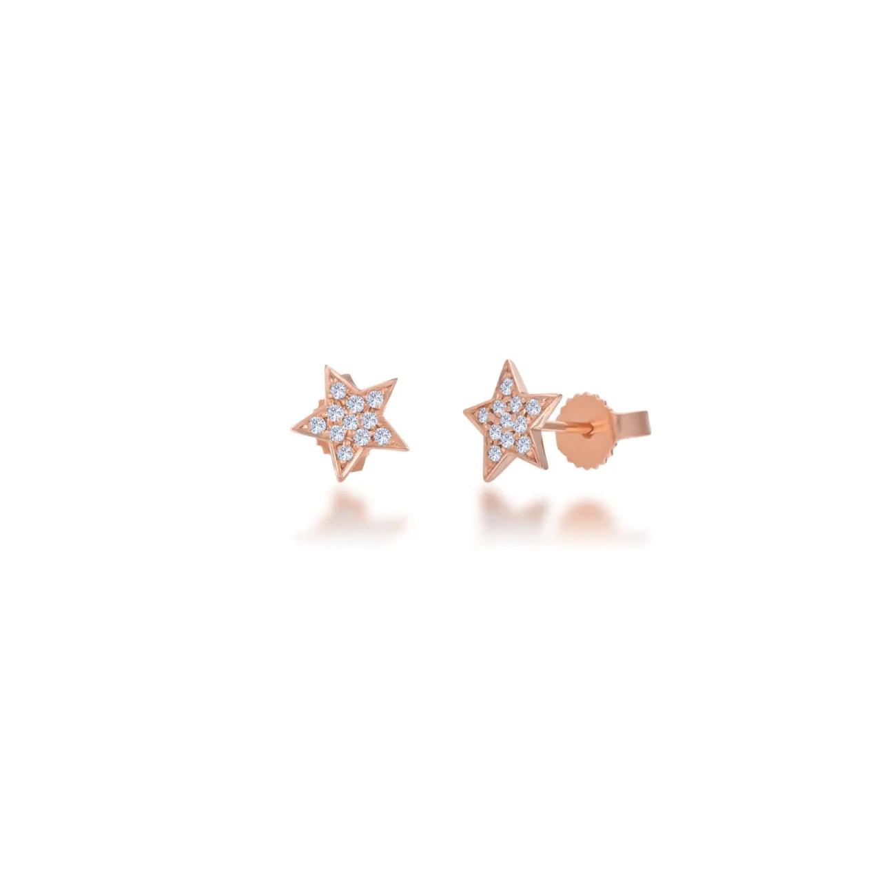 Diamond Star Earring Studs
