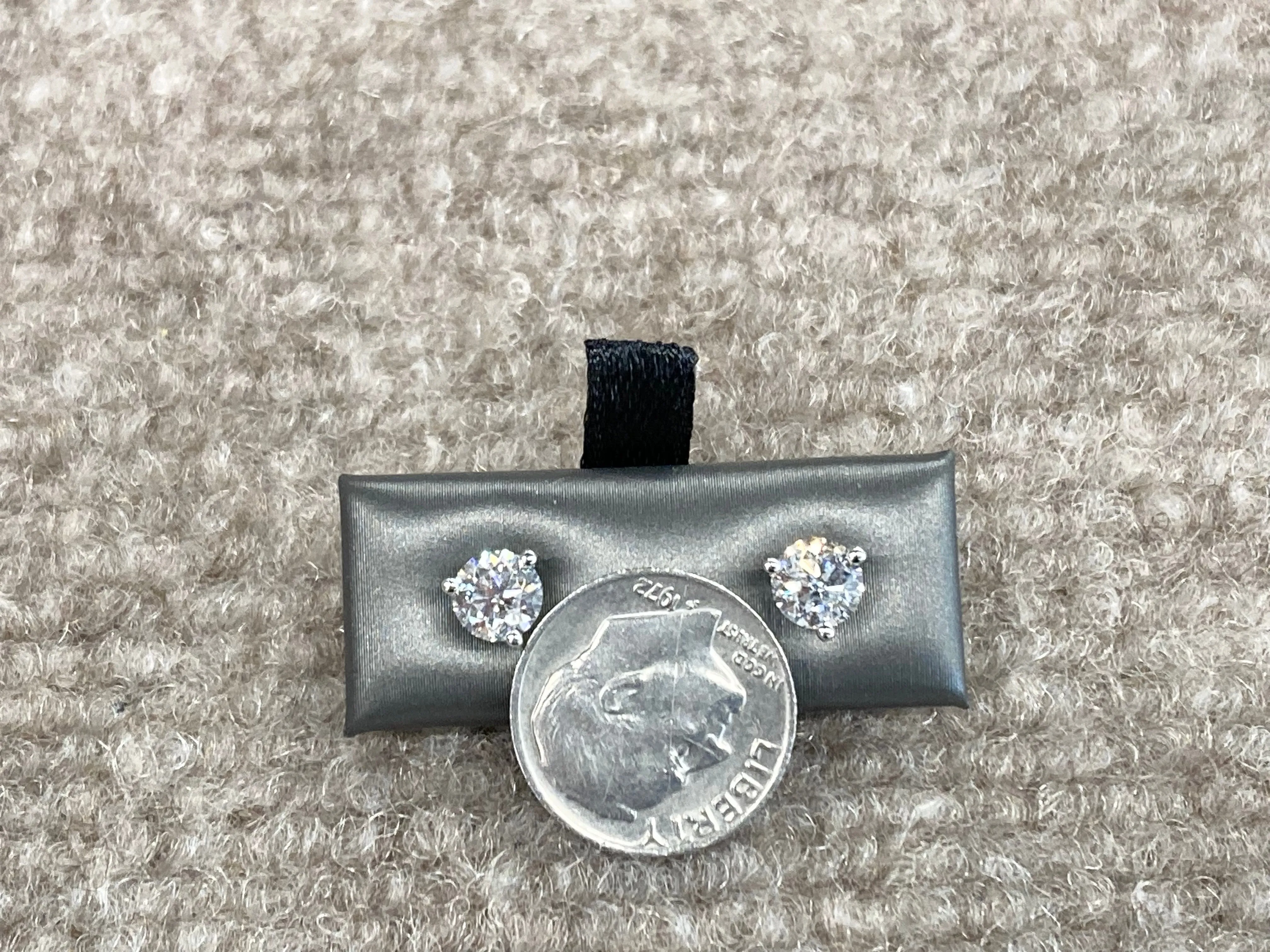 Diamond Stud Earrings 1.43 Carats