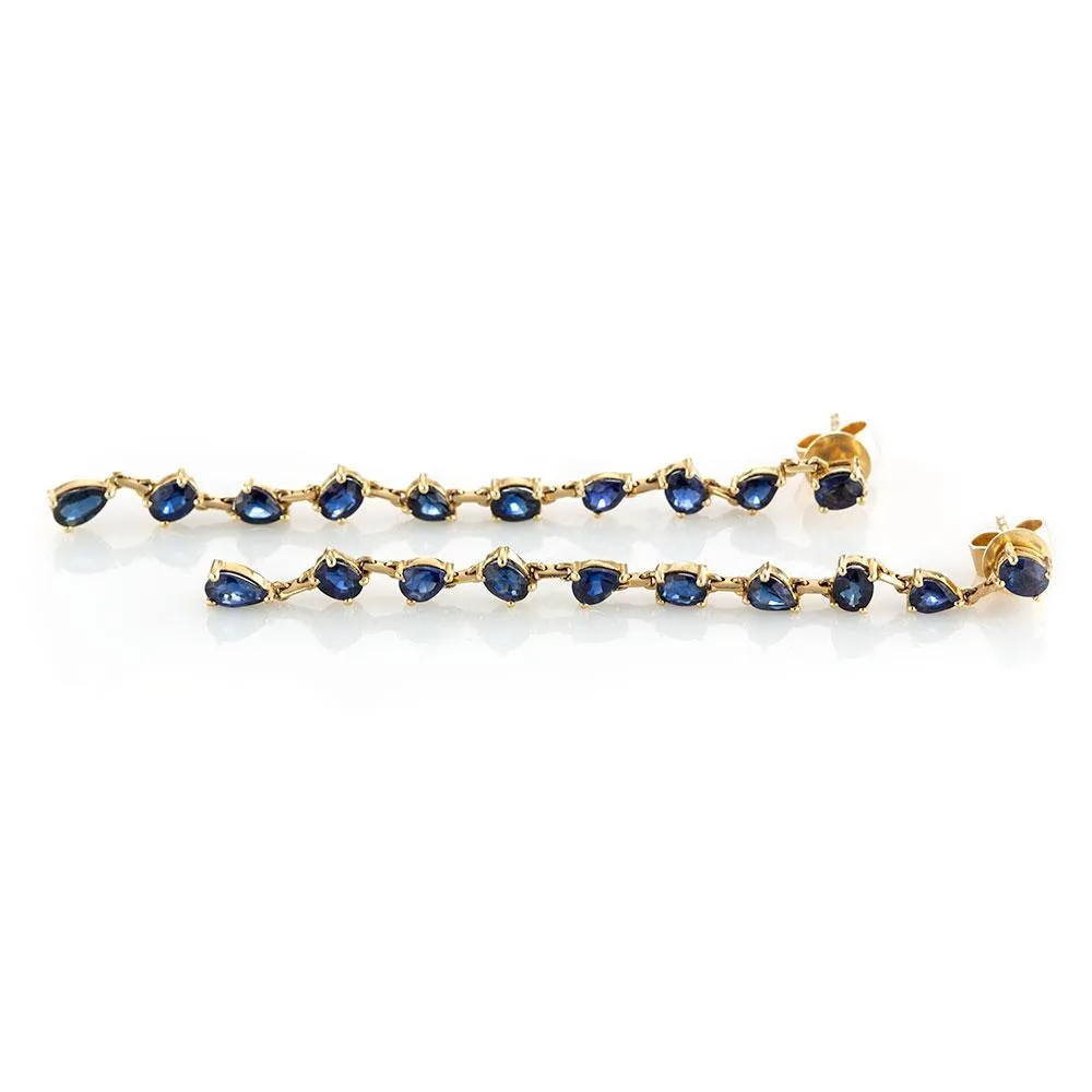 Dynasty Sapphire Drip Earrings