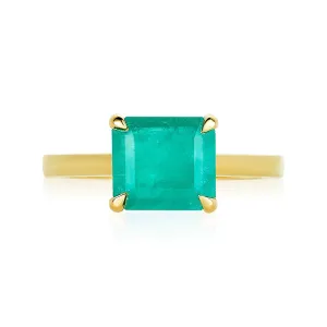 East/ West Emerald Ring