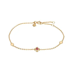 ECFEW ™ 'The Liberator' Ruby Fleur De Lis Armband
