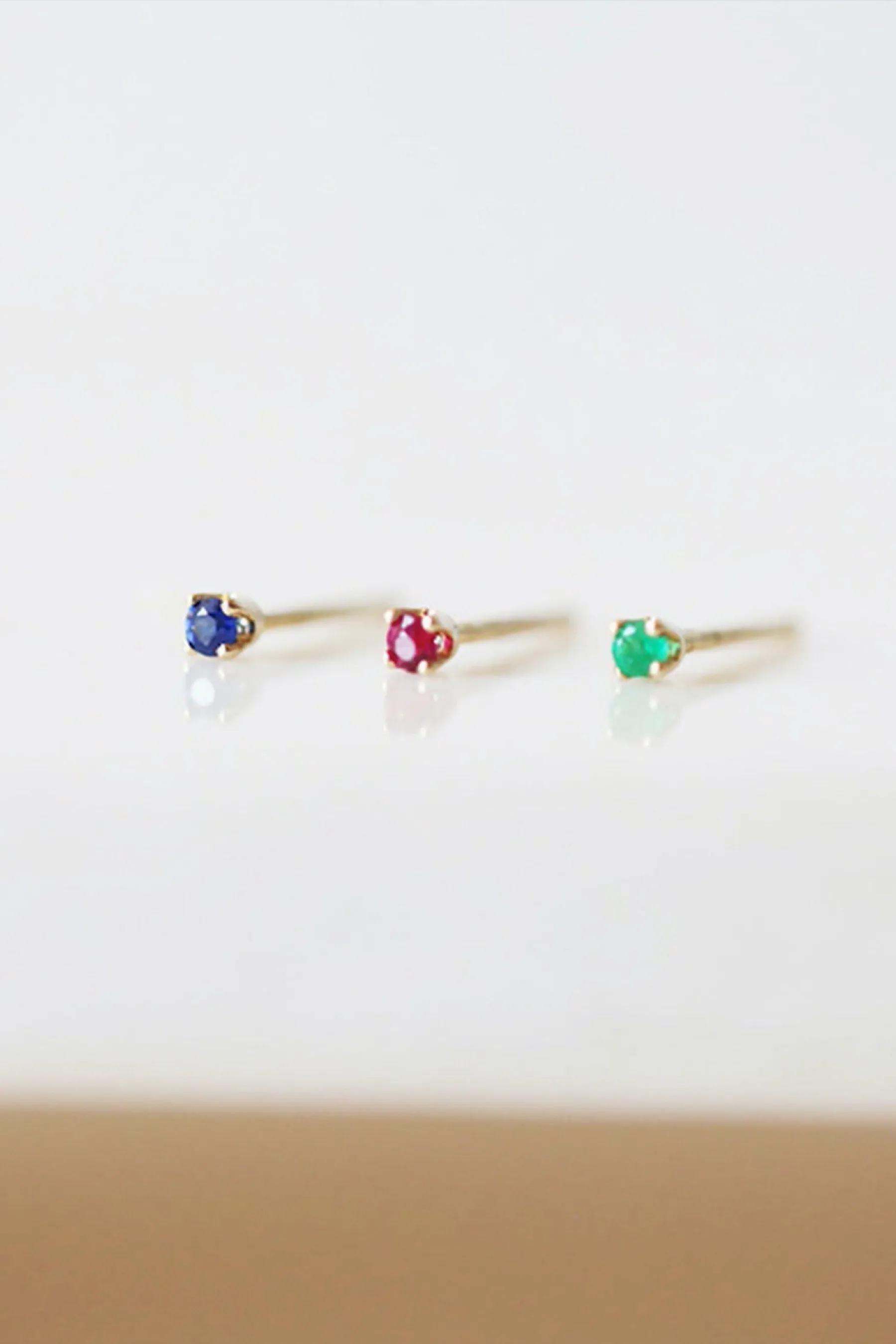 Emerald Baby Studs