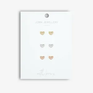 Florence Heart Stud Earrings