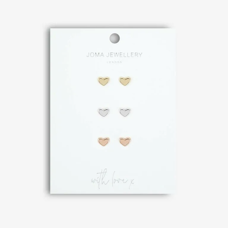 Florence Heart Stud Earrings