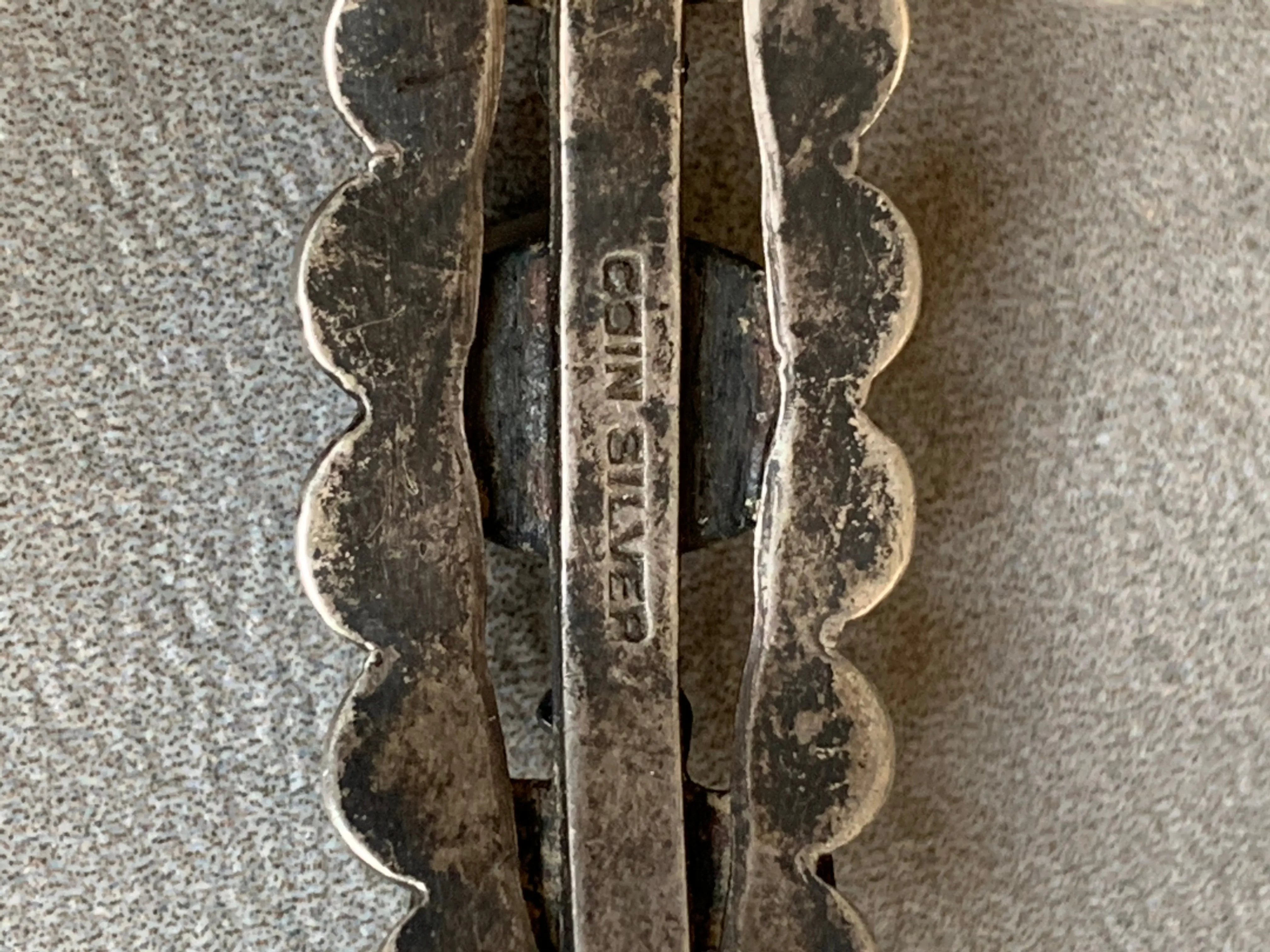 Fred Harvey Era Coin Silver Turquoise Bracelet