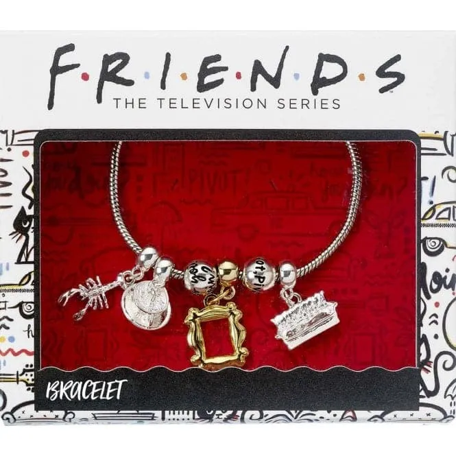 FRIENDS TV Show Charm Bracelet (inc. 4 charms)