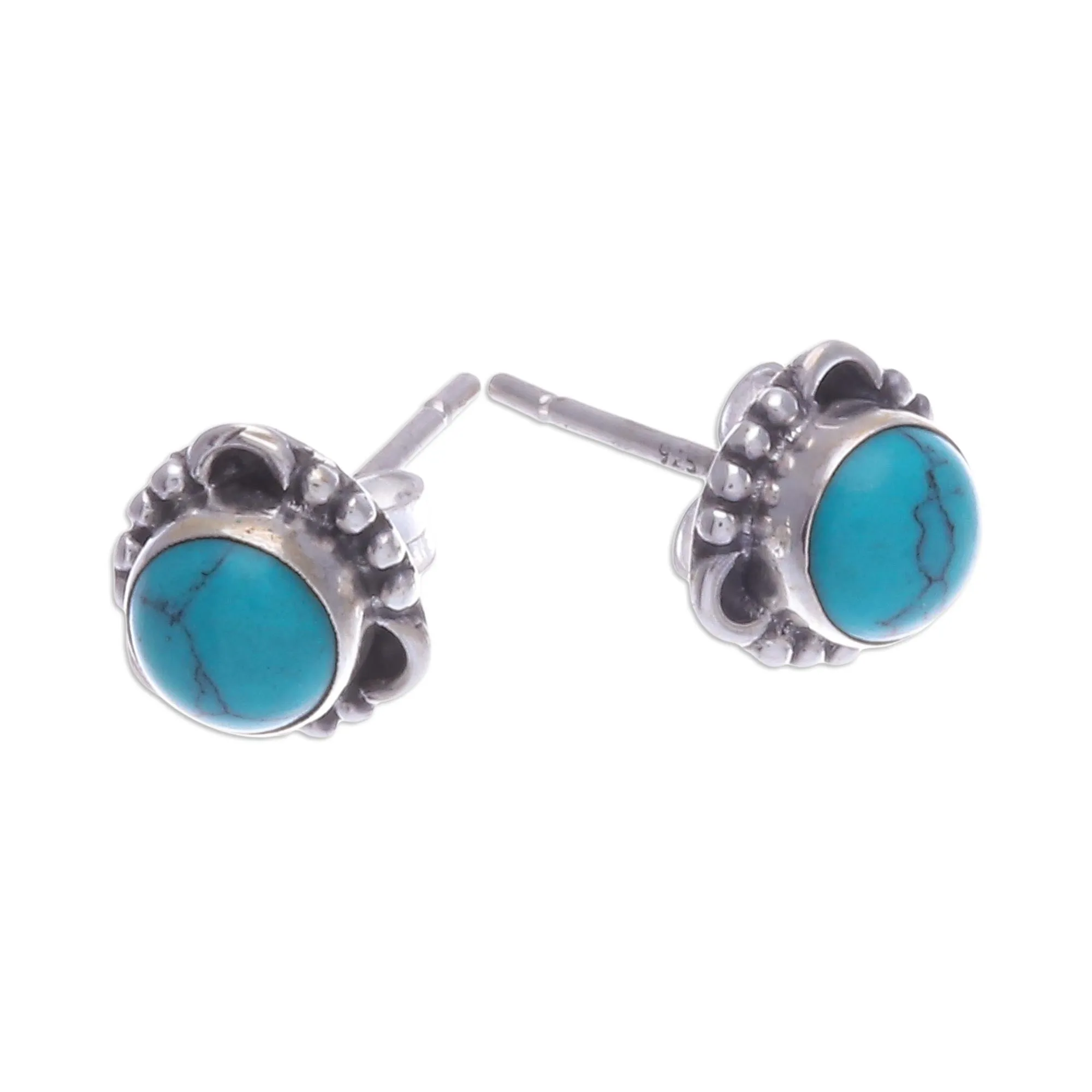 Gemstone and Sterling Silver Stud Earrings (Set of 3) - First Taste | NOVICA
