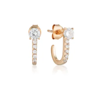 Georgini Rose Gold Plated Isla Stud Earrings