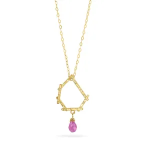 Gold & Ruby Necklace