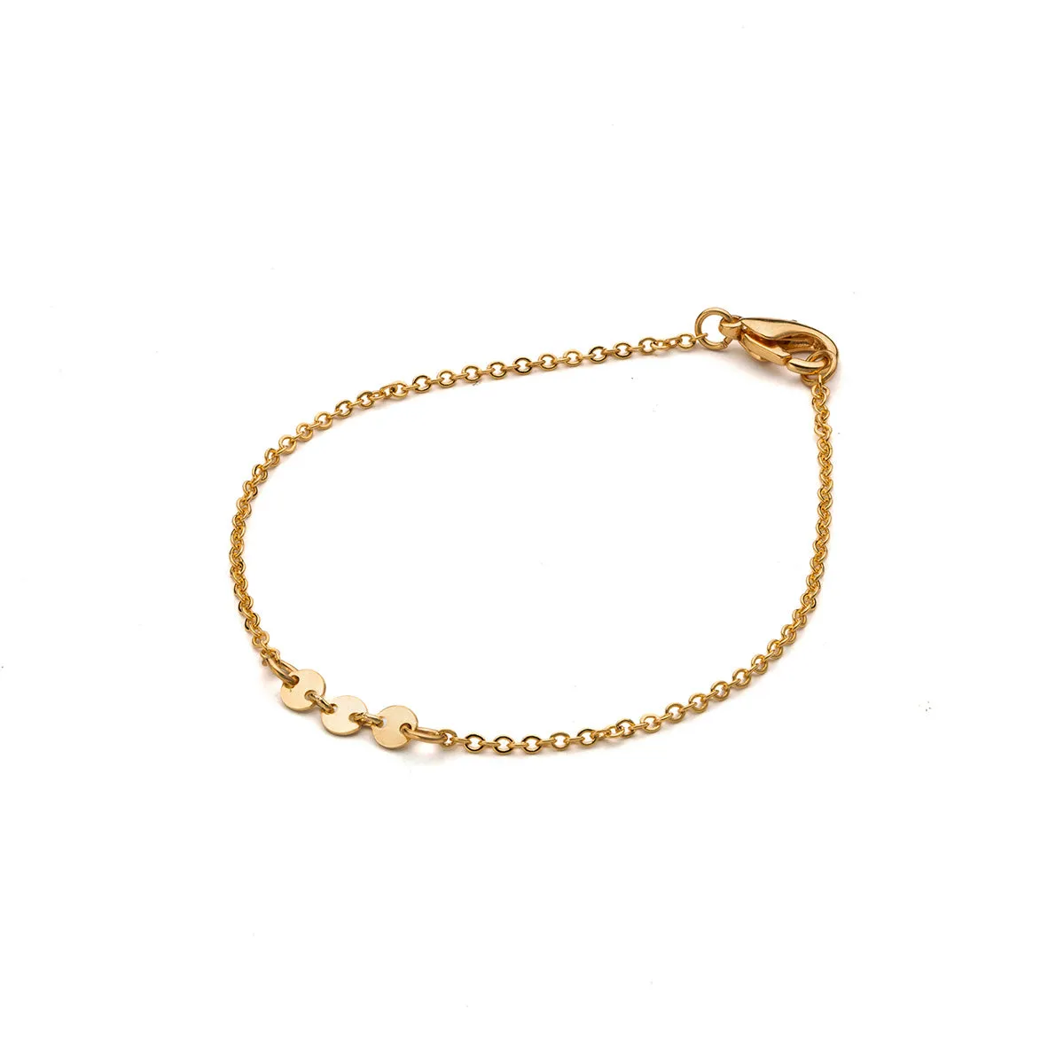 Gold Coin Chain Bracelet