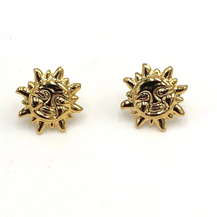 Gold Sunshine Deadstock Stud Earrings