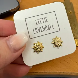 Gold Sunshine Deadstock Stud Earrings