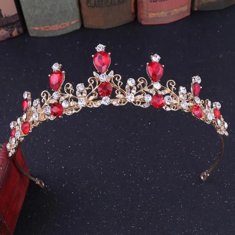 Gorgeous Leaves Flowers Pear Tiaras | Bridelily