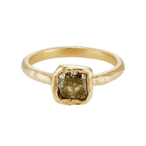 Green Diamond Ring