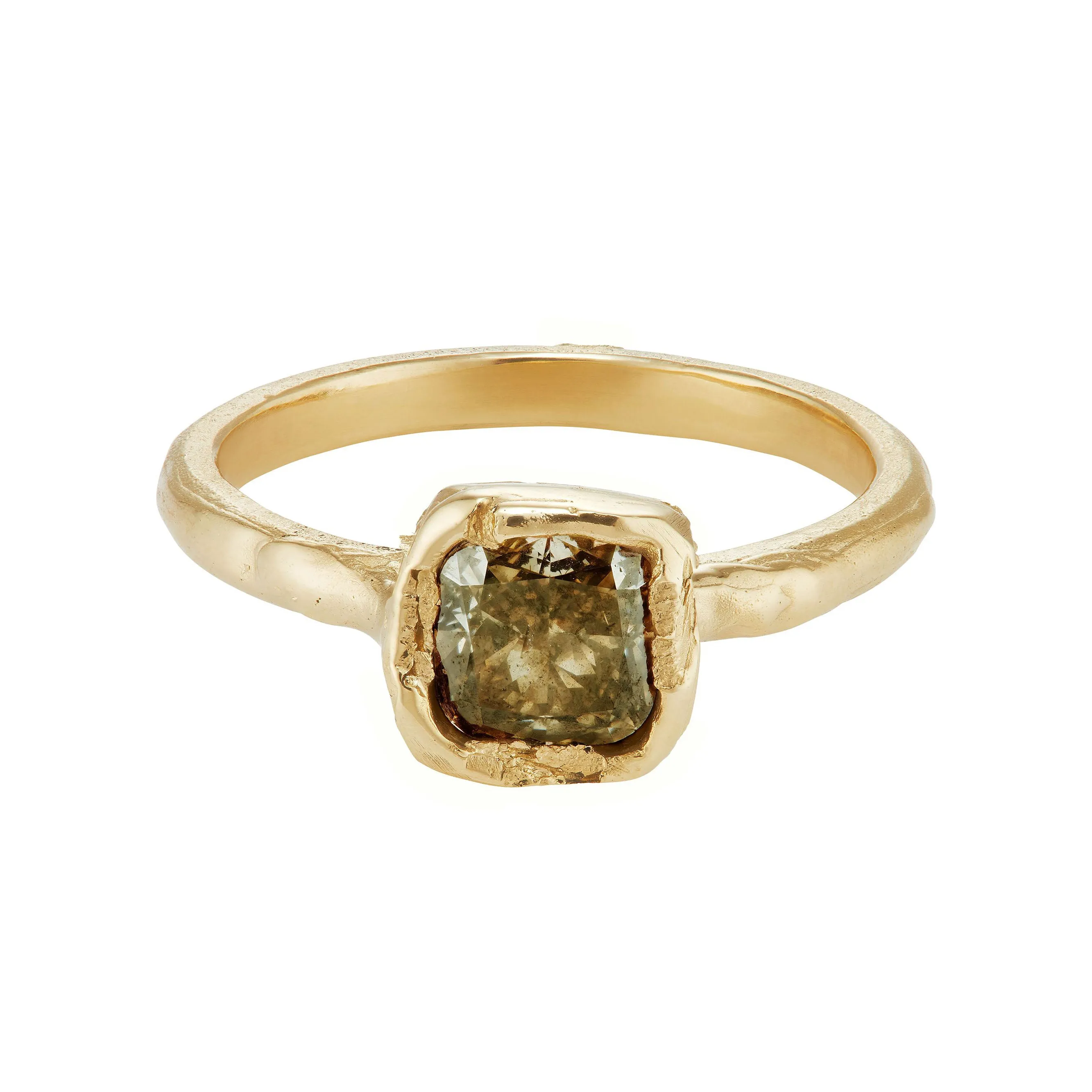 Green Diamond Ring