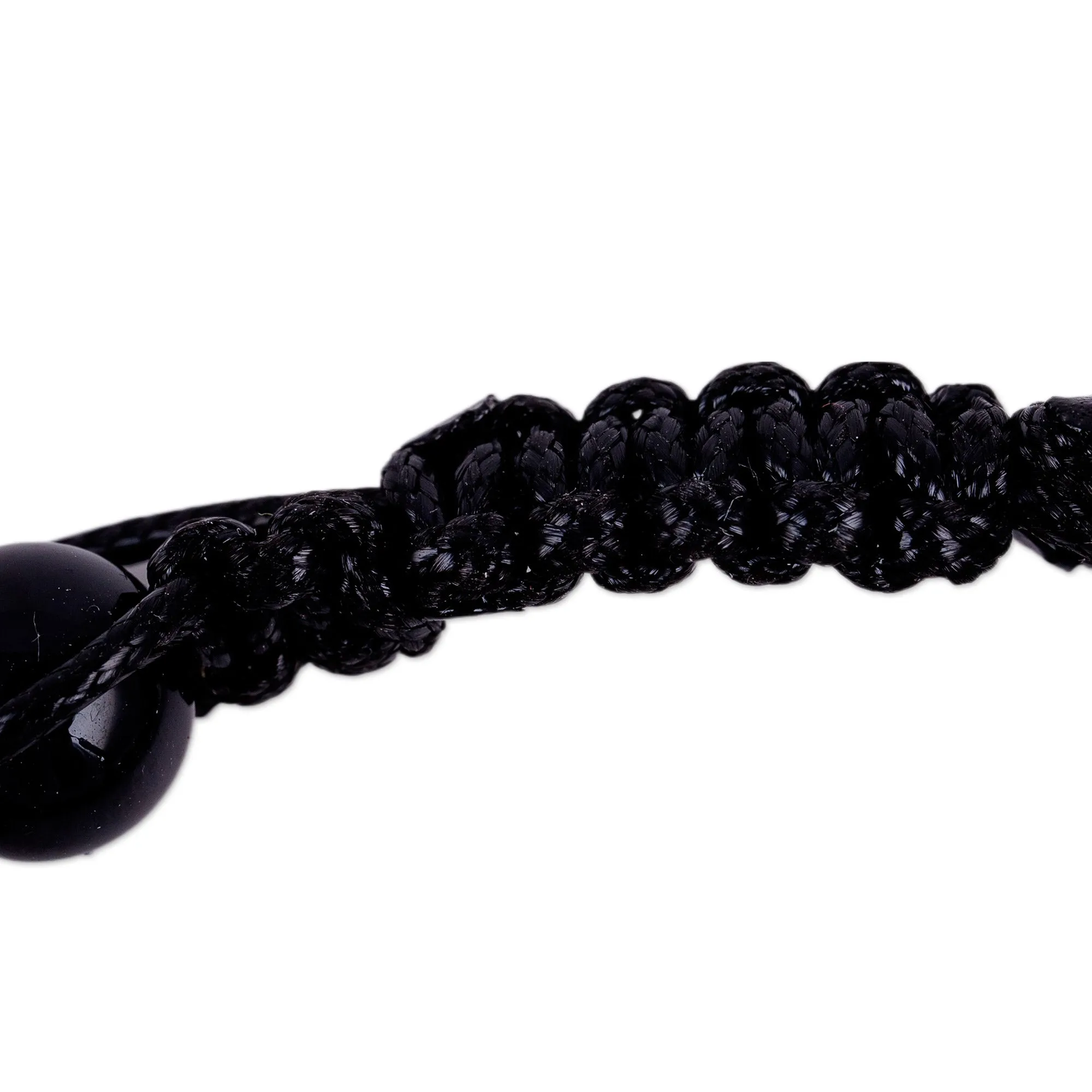 Handcrafted Multi-Gemstone Macrame Shambhala Style Bracelet - Shambhala Allure | NOVICA