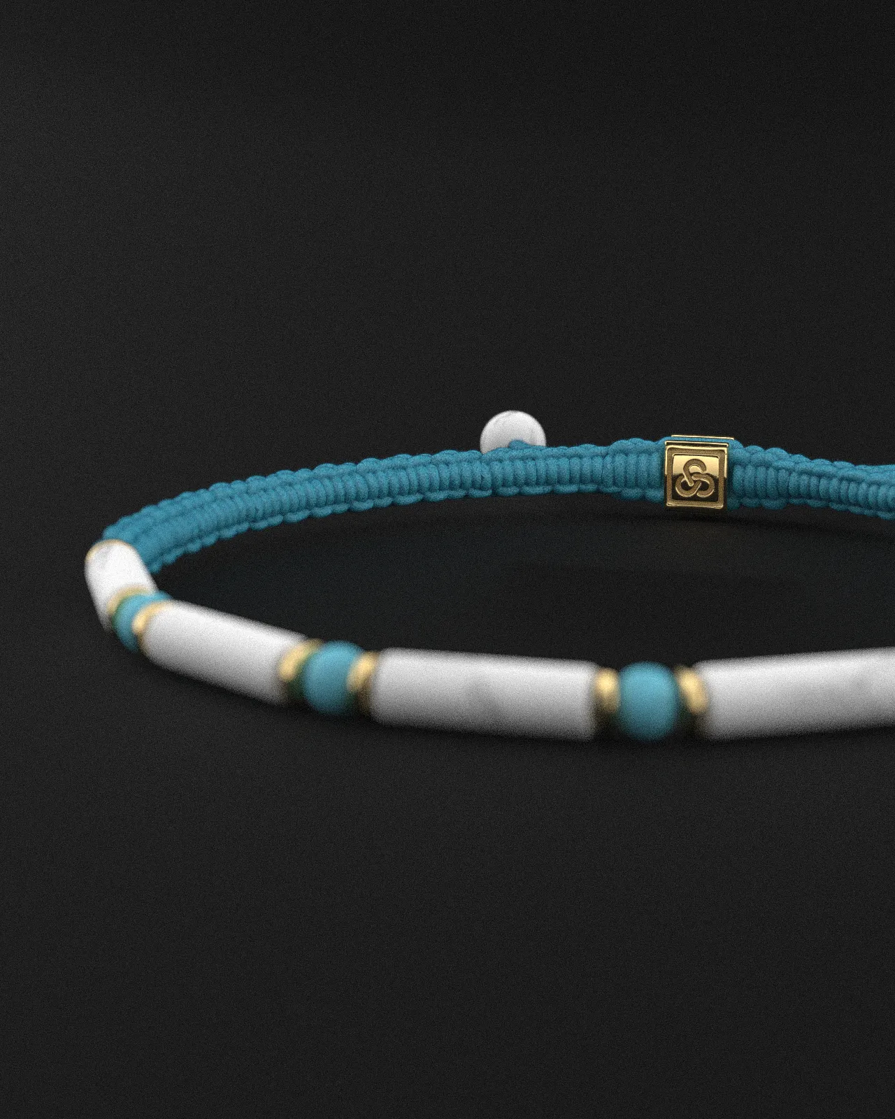 Howlite   Turquoise Bracelet 4mm | VITA