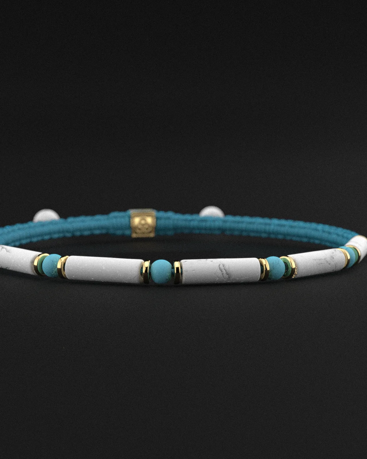 Howlite   Turquoise Bracelet 4mm | VITA