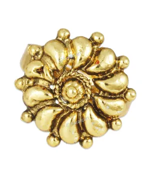 Karatcart 22K GoldPlated Traditional Cocktail Ring