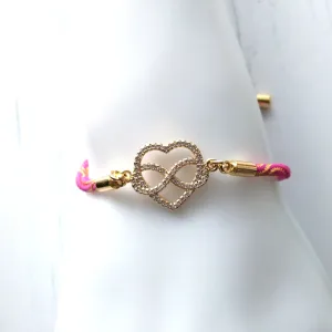 Kelly Love Knot Metallic Corded Slider Bracelet Kelly Love Knot Metallic Corded Slider Bracelet