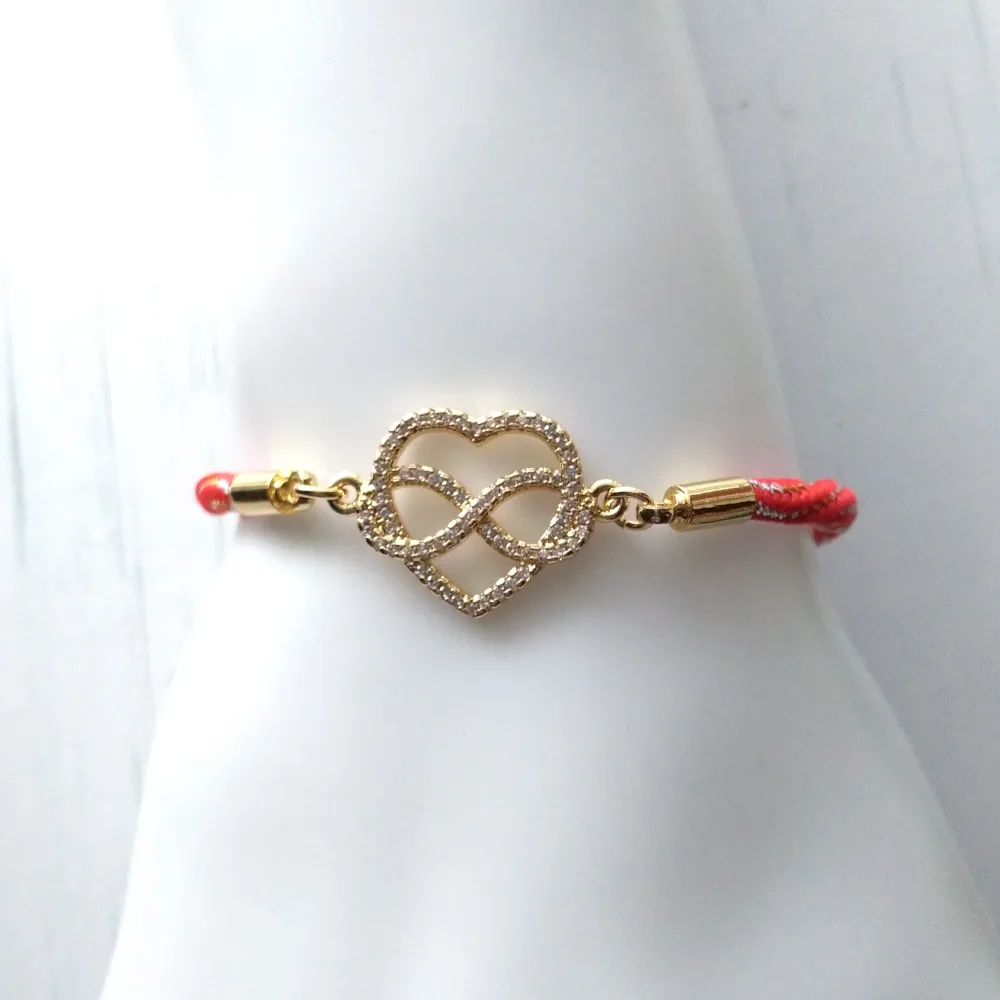 Kelly Love Knot Metallic Corded Slider Bracelet