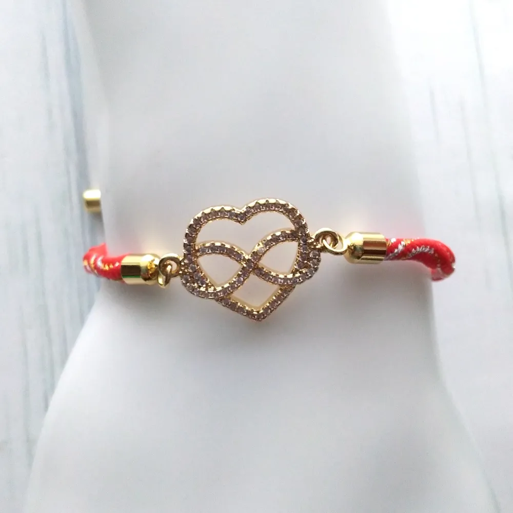 Kelly Love Knot Metallic Corded Slider Bracelet
