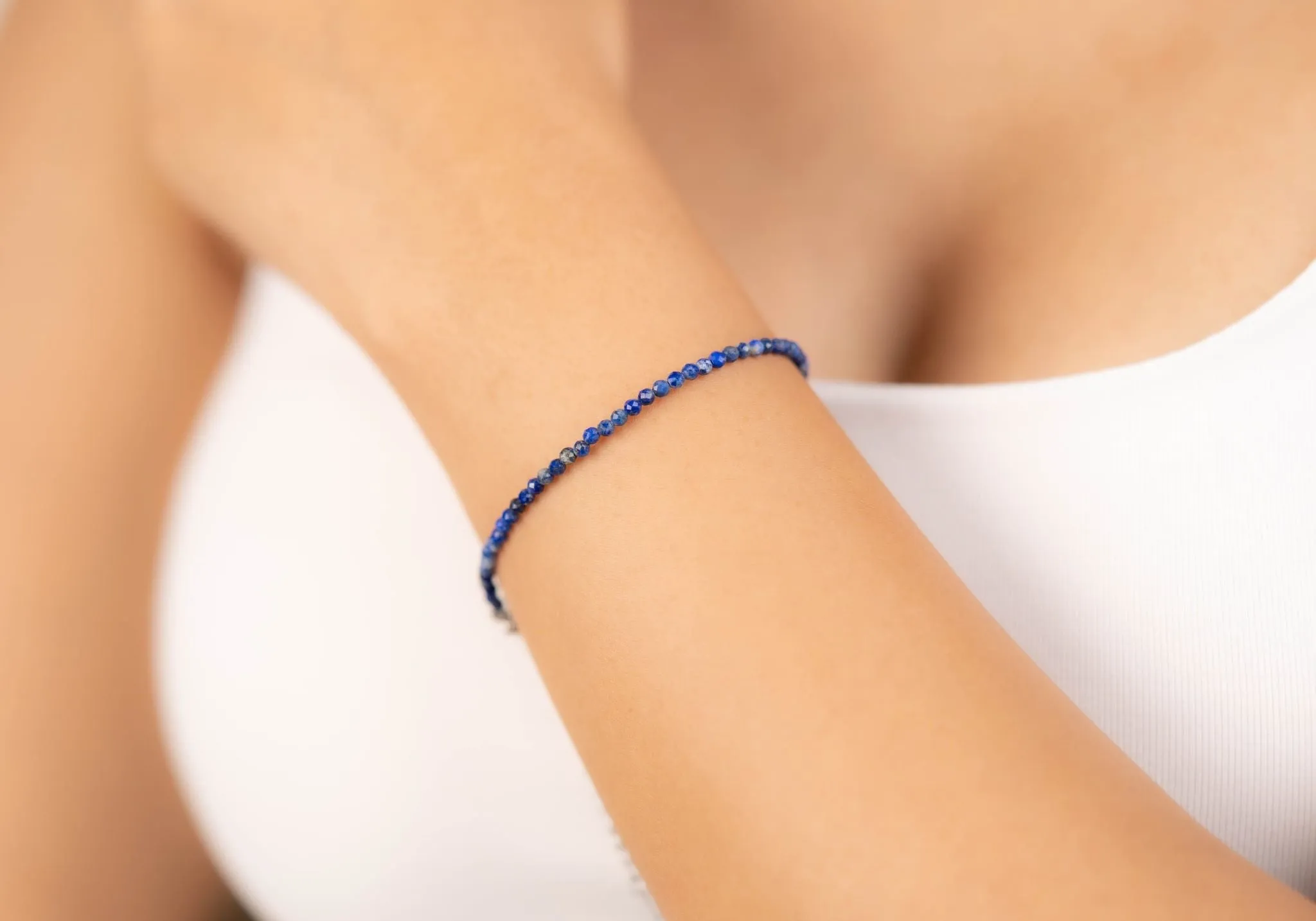 Lapis Lazuli Faceted Bracelet