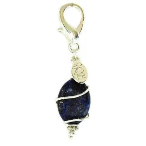 Lapis Lazuli Healing Dog Collar Charm Pawmulet