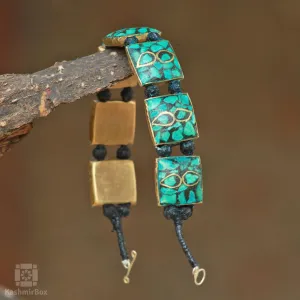 Leaved Turquoise Handmade Bracelet