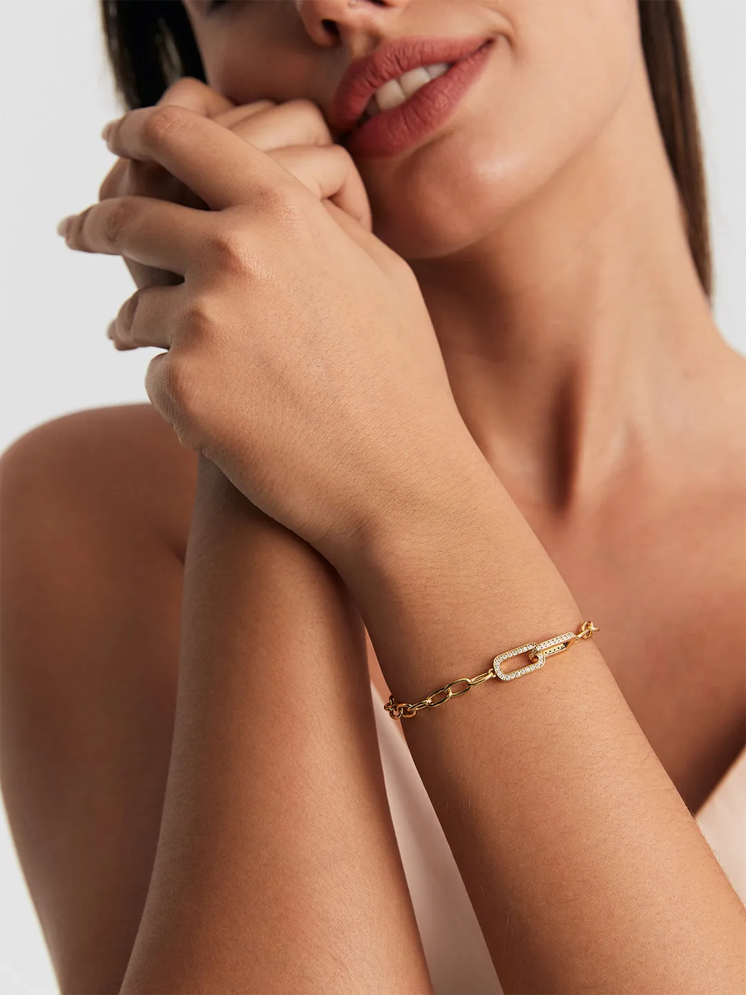 Linked Paperclip Bracelet