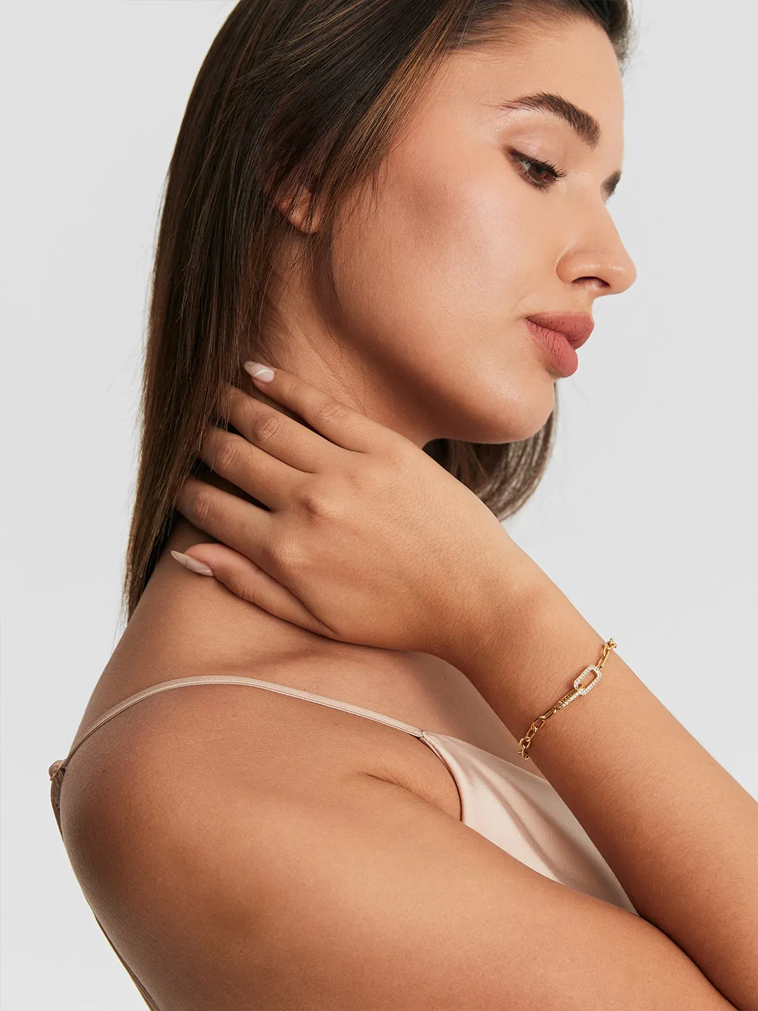 Linked Paperclip Bracelet