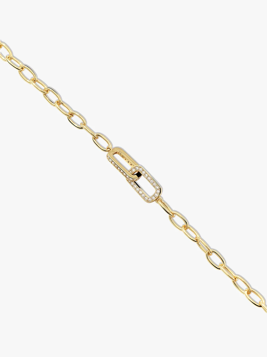 Linked Paperclip Bracelet