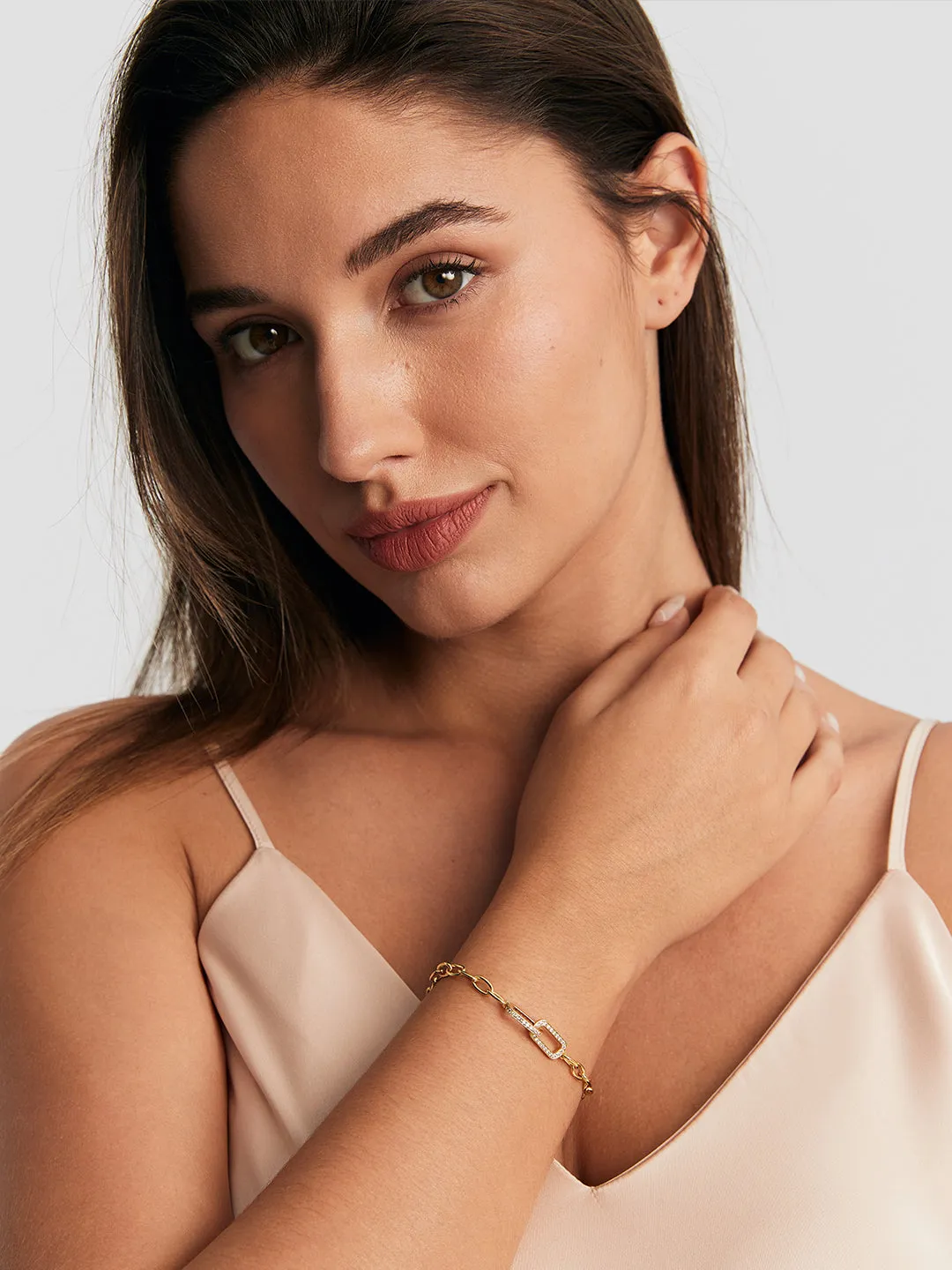 Linked Paperclip Bracelet