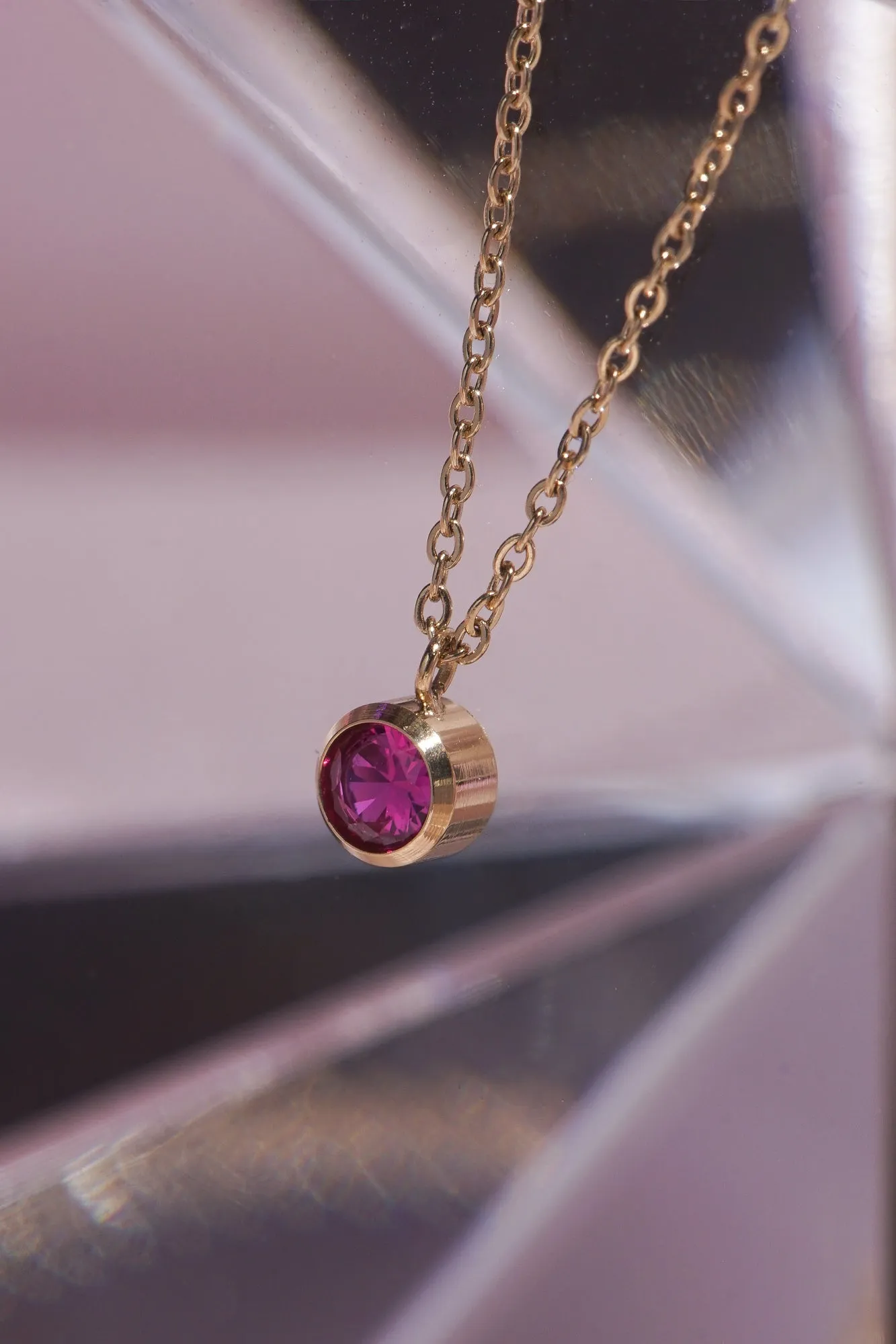 Lonely Ruby Comet Necklace