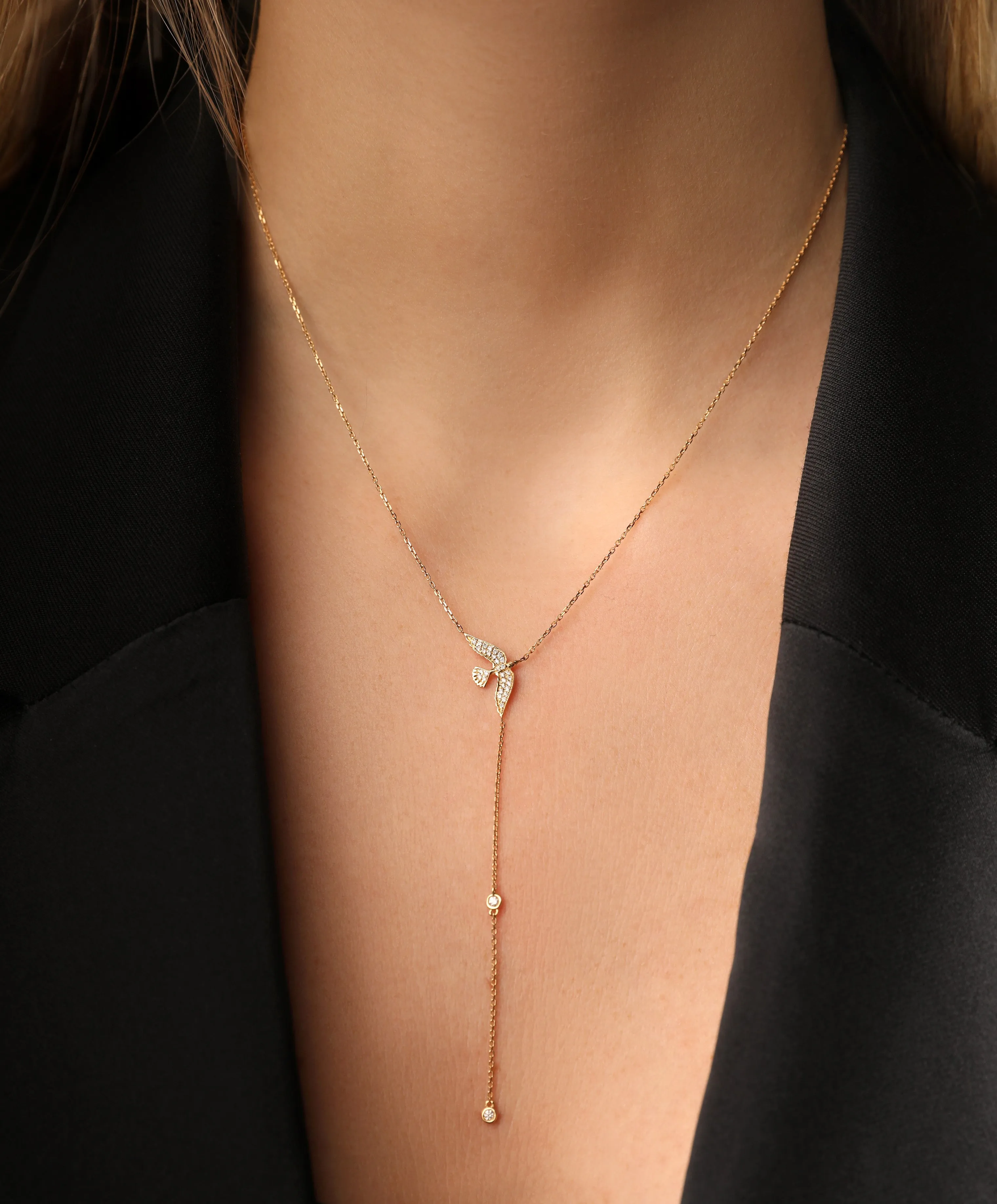 Long Bird Necklace