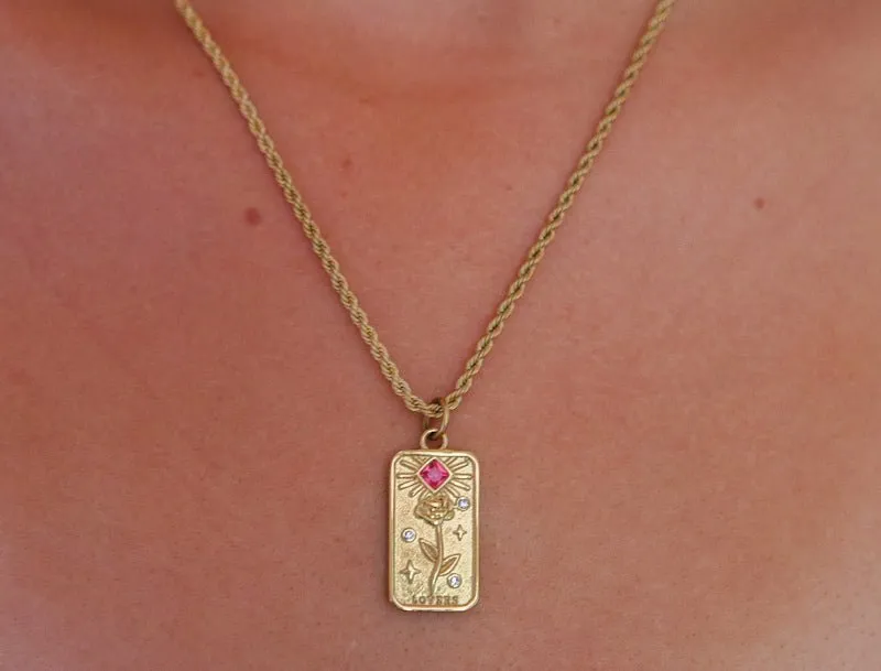Lovers Ruby Necklace