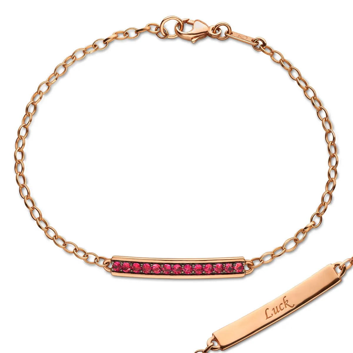 Luck Ruby Poesy Bracelet