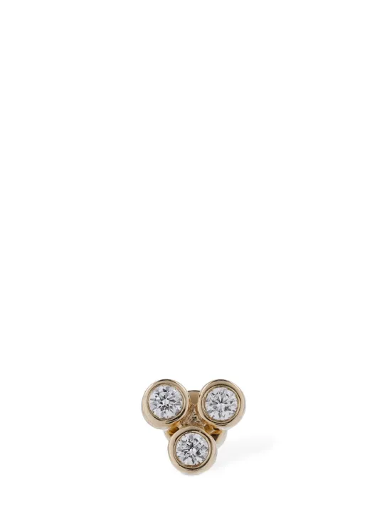 Maria Black   Triad 14kt gold &amp; diamond mono earring 