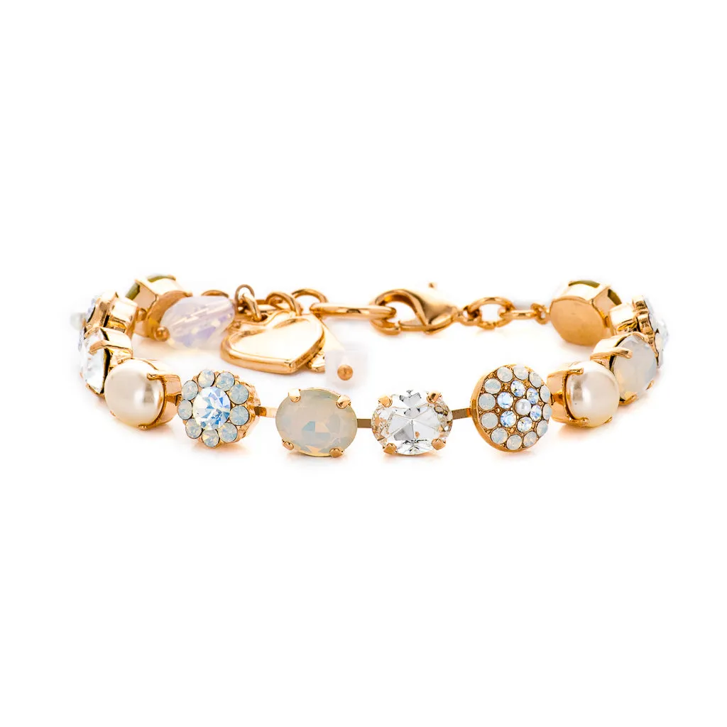 Medium Oval Pavé Bracelet in "Ivory" *Custom*