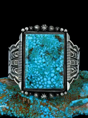 Native American Jewelry Kingman Turquoise Cuff Bracelet