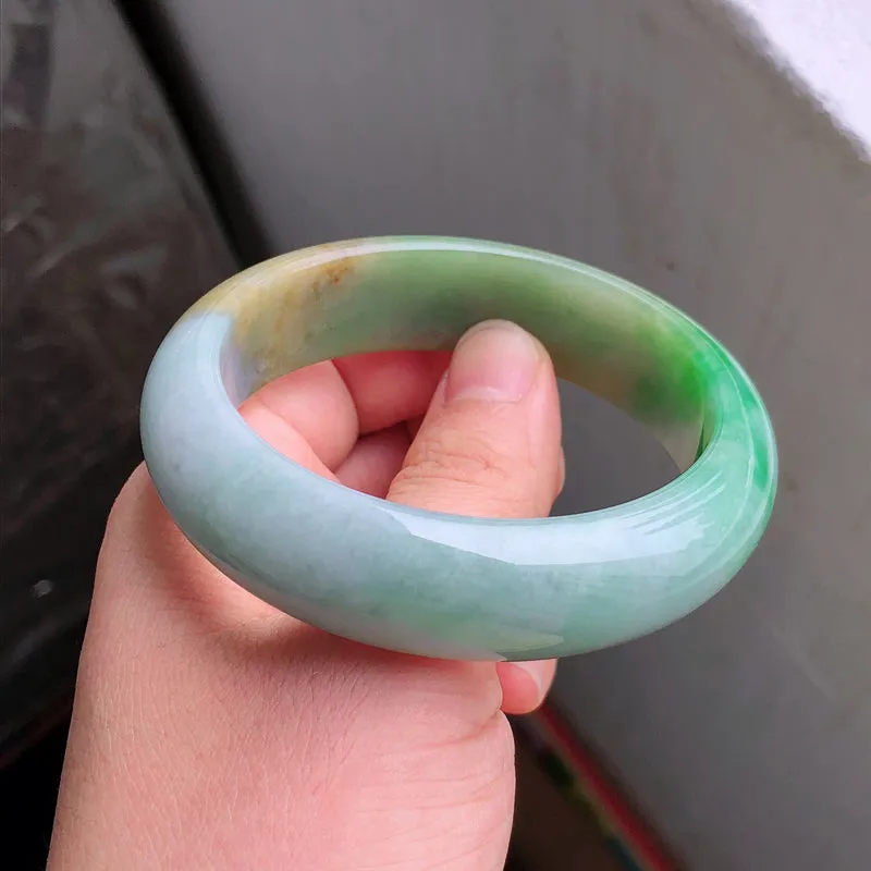 Natural Jade Bangle Jadeite Bangle Internal Diameter 57.9mm NBE061