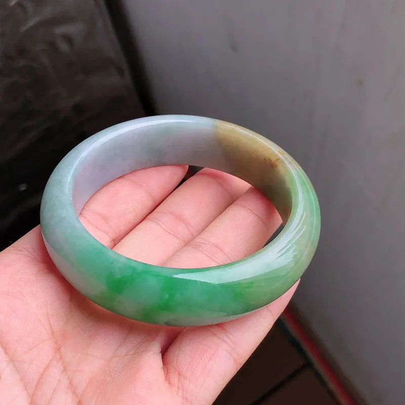 Natural Jade Bangle Jadeite Bangle Internal Diameter 57.9mm NBE061